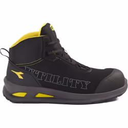 Découvrez les chaussures de travail DIADORA SMART SOFTBOX MID S3L FO SR ESD en noir, alliant sécurité et confort. Conçues ave ...