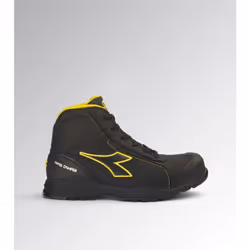 Description Chaussure de sécurité mi-montante S3S hydrofuge en cuir de vachette nubuck. Support ergonomique du talon et prote ...