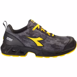 Description Chaussure de sécurité basse S3S hydrofuge en tissu polyester technique. Support de talon ergonomique et protectio ...