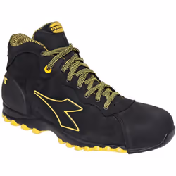 Découvrez la chaussure de sécurité montante noire DIADORA UTILITY BEAT DA2 MID S3S FO HRO SR, alliant confort et protection. ...