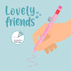 Legami VCPP0002 Stylos à encre gel avec bouchon Rose 1 pièce(s)