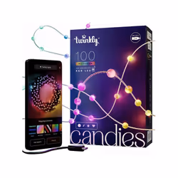 Description du produit : Les Twinkly Candies sont des lumières décoratives intelligentes qui enchantent tous les espaces de v ...