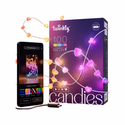 Description du produit : Les Twinkly Candies sont des lumières décoratives intelligentes qui enchantent tous les espaces de v ...