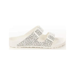 Claquette Emporio Armani Unlimited logo Homme Blanc