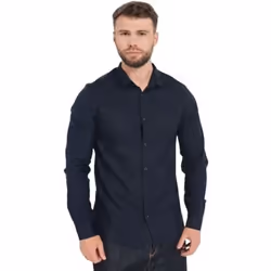 Chemise stretch unie  -  Armani exchange - Homme