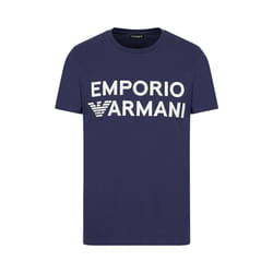 T shirt Emporio Armani Big front logo Homme Rouge