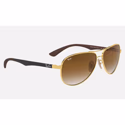 Ray-Ban RB8313 Marron clair Dégradé + Or