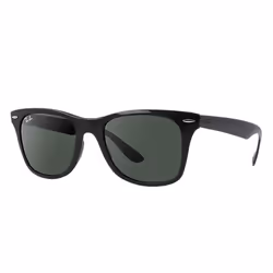 Ray-Ban WAYFARER LITEFORCE, Adulte, Unisexe, Carré, Noir, Verres non polarisés, Vert