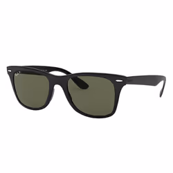 Ray-Ban WAYFARER LITEFORCE, Adulte, Unisexe, Carré, Noir, Verres polarisés, Vert