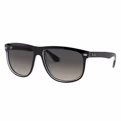 Ray-Ban RB4147, Adulte, Unisexe, Carré, Transparent, Noir, Verres non polarisés, Nylon