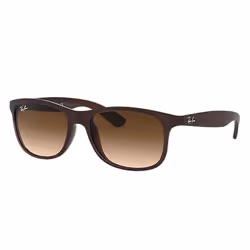 Ray-Ban Andy Brun Dégradé + Brun, Adulte, Unisexe, Carré, Carré, Cerclé, Marron