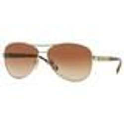 Lunettes de soleil - Burberry - BE3080 - Or - Beige - Marron dégradé