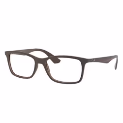 Ray-Ban RB7047, Adulte, Unisexe, Carré, Marron, Verres non polarisés, Nylon
