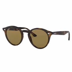 Ray-Ban RB2180 Brun Classique B-15 + Havane, Adulte, Unisexe, Rond, Cerclé, Tortue, Tortue