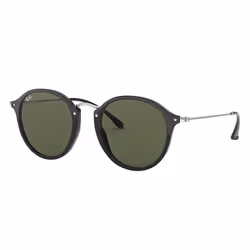 Ray-Ban ROUND FLECK, Adulte, Unisexe, Rond, Argent, Noir, Verres non polarisés, Acétate