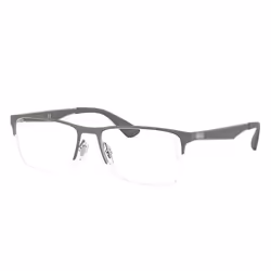 Ray-Ban RB6335, Adulte, Unisexe, Rectangulaire, Verres non polarisés, Métal, M/L