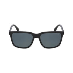 Lunettes de soleil - Emporio Armani - EA4047 - Noir mat - Gris polarisés - Chic