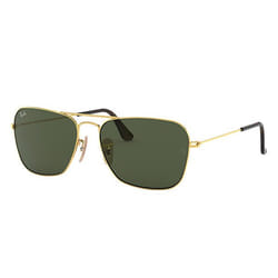 Ray-Ban Caravan Vert Classique G-15 + Or