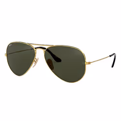 Ray-Ban AVIATOR HAVANA COLLECTION, Adulte, Unisexe, Aviateur, Or, Verres non polarisés, Métal