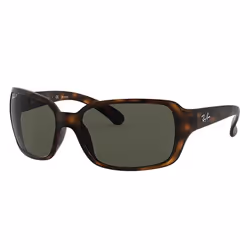 Ray-Ban RB4068, Adulte, Unisexe, Carré, Tortue, Verres polarisés, Nylon