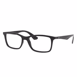 Ray-Ban RB7047, Adulte, Unisexe, Carré, Noir, Verres non polarisés, Nylon