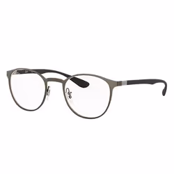 Ray-Ban RB6355, Adulte, Unisexe, Rond, Noir, Verres non polarisés