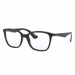 Ray-Ban RB7066, Adulte, Unisexe, Carré, Noir, Verres non polarisés, Nylon