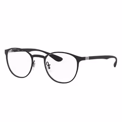 Ray-Ban RB6355, Adulte, Unisexe, Rond, Noir, Verres non polarisés, S/M