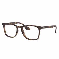 Ray-Ban RB7074, Adulte, Unisexe, Carré, Tortue, Verres non polarisés, Nylon