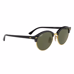 Ray-Ban Clubround Classic Vert Classique G-15 + Noir - Vue supplémentaire 4