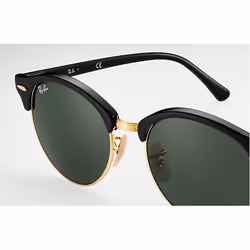 Ray-Ban Clubround Classic Vert Classique G-15 + Noir - Vue supplémentaire 5