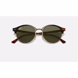 Ray-Ban Clubround Classic Vert Classique G-15 + Havane - Vue supplémentaire 6