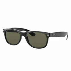 Ray-Ban NEW WAYFARER CLASSIC, Adulte, Unisexe, Carré, Noir, Verres non polarisés, Nylon