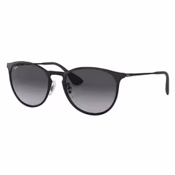 Ray-Ban Erika Metal Gris Dégradé + Noir, Adulte, Unisexe, Rond, Rond, Cerclé, Noir
