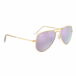 Ray-Ban Aviator Junior Lilas Miroir + Or