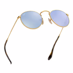 Ray-Ban Round Flat Lenses Argent Flash - Vue supplémentaire 4