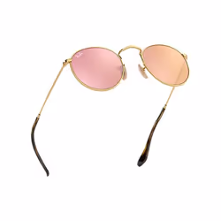 Ray-Ban Round Flat Lenses Cuivre Flash