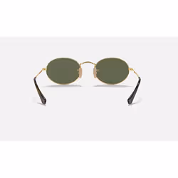 Ray-Ban Oval Flat Lenses Vert Classique G-15 + Or - Vue supplémentaire 5