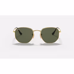 Ray-Ban Hexagonal Flat Lenses Vert Teinte unie + Or