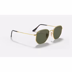 Ray-Ban Hexagonal Flat Lenses Vert Teinte unie + Or