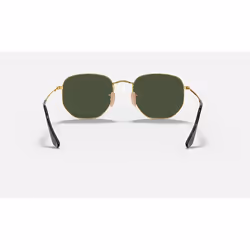 Ray-Ban Hexagonal Flat Lenses Vert Teinte unie + Or - Vue supplémentaire 5