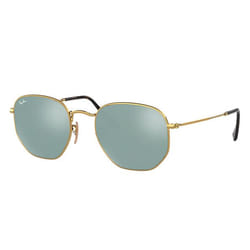 Ray-Ban Hexagonal Flat Lenses Argent Flash + Or