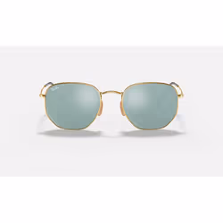 Ray-Ban Hexagonal Flat Lenses Argent Flash + Or