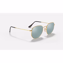 Ray-Ban Hexagonal Flat Lenses Argent Flash + Or