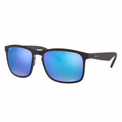 Ray-Ban RB4264 Chromance, Adulte, Unisexe, Carré, Noir, Verres polarisés, Nylon