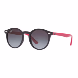 Ray-Ban RJ9064S Gris Dégradé + Violette, Enfant, Femelle, Rond, Rond, Cerclé, Rose