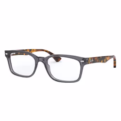 Ray-Ban RB5286, Adulte, Unisexe, Rectangulaire, Gris, Verres non polarisés, Acétate