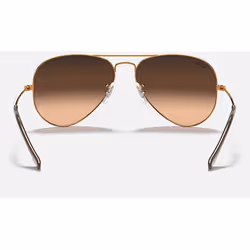Ray-Ban Aviator Gradient Rose/Marron Dégradé + Bronze-cuivre - Vue supplémentaire 5