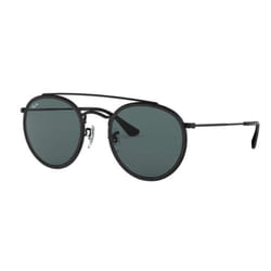 Ray-Ban Round Double Bridge Bleu-Gris Classique + Noir