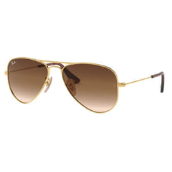 Ray-Ban Aviator Junior Brun Dégradé + Or